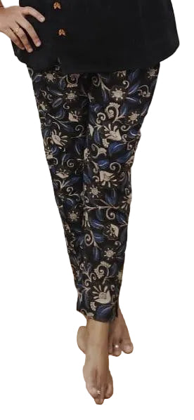Black Kalamkari Full Pant