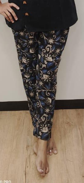 Black Kalamkari Full Pant