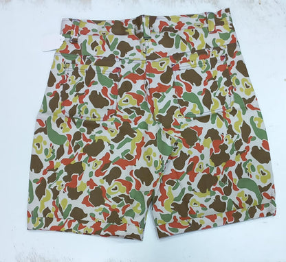 Off White Knee Length Short
