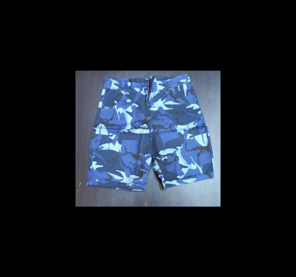 Navy Blue Knee Length Short