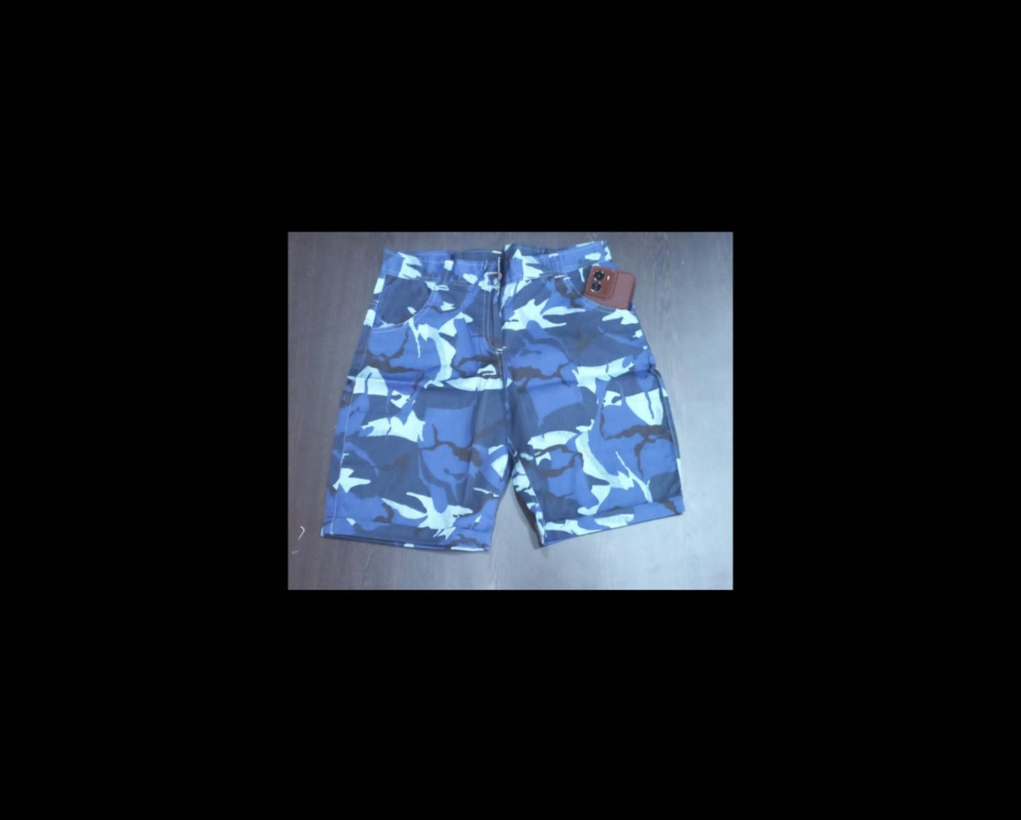 Navy Blue Knee Length Short
