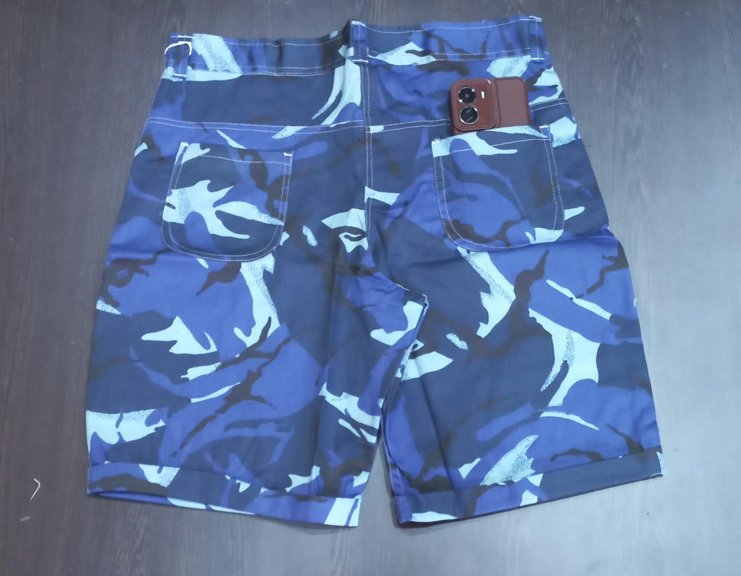 Navy Blue Knee Length Short