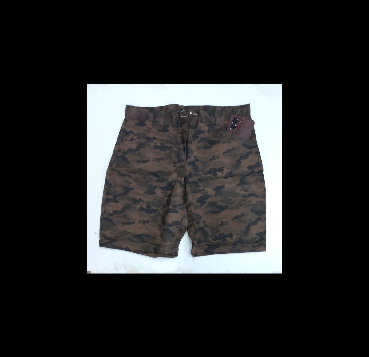 Light Brown Knee Length Short