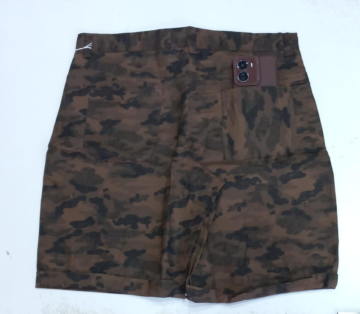 Light Brown Knee Length Short