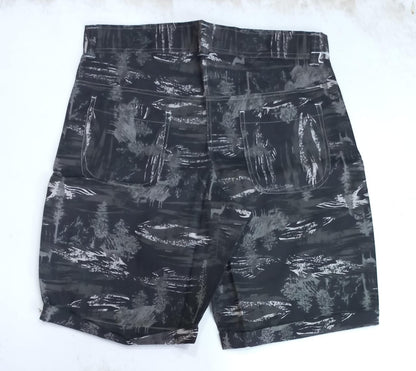 Black Knee Length Short
