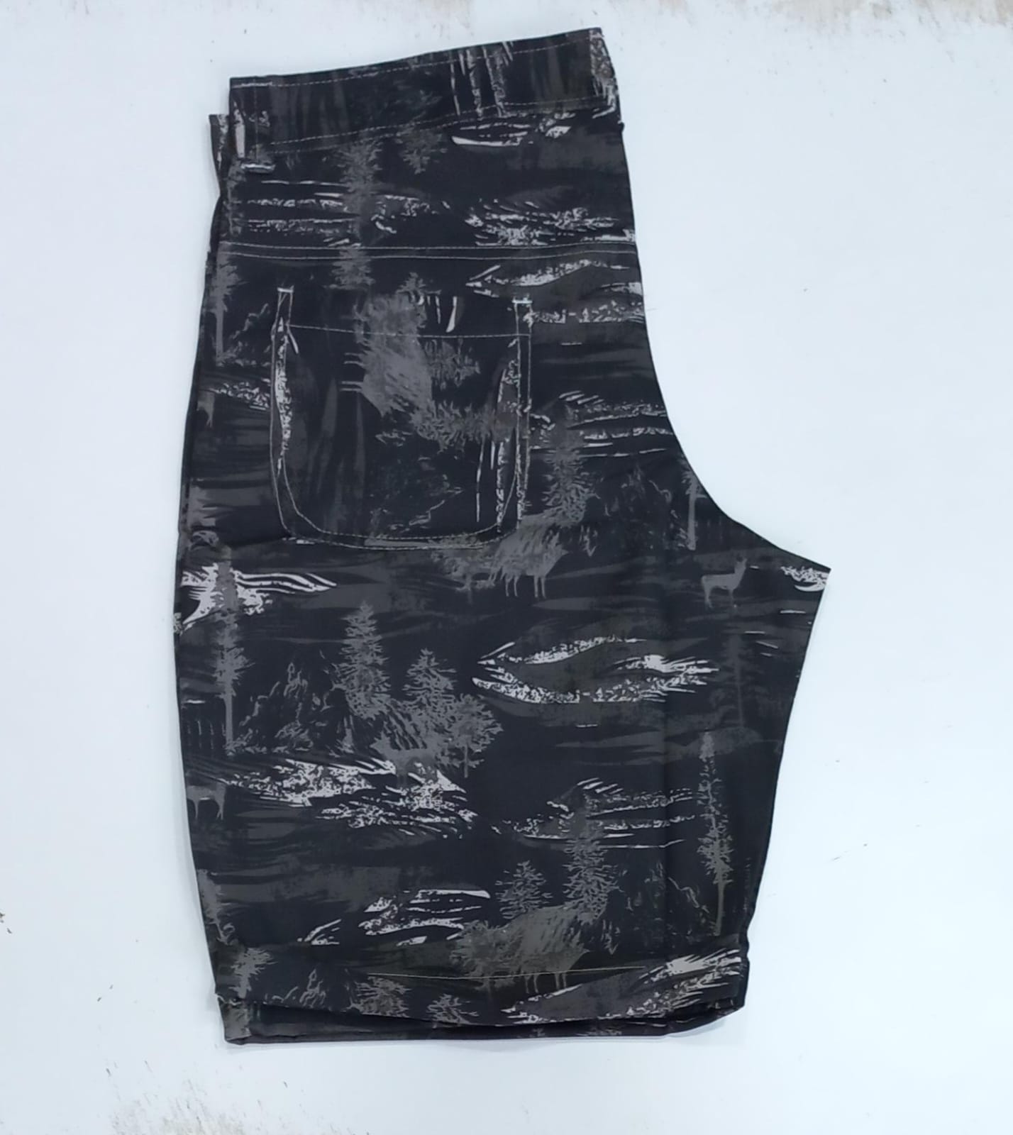 Black Knee Length Short