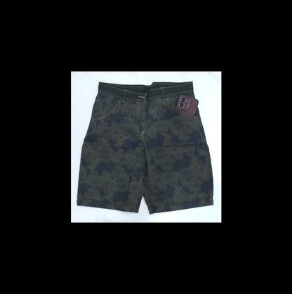 Olive Green Knee Length Short