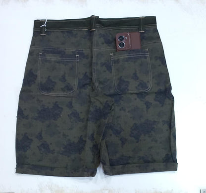 Olive Green Knee Length Short