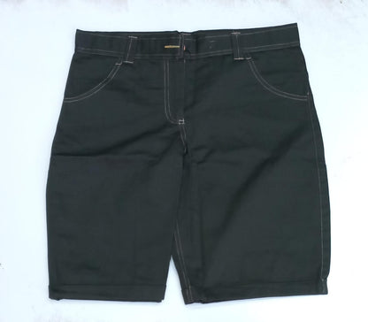 Olive Green Knee Length Short