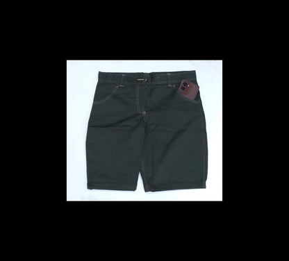 Olive Green Knee Length Short