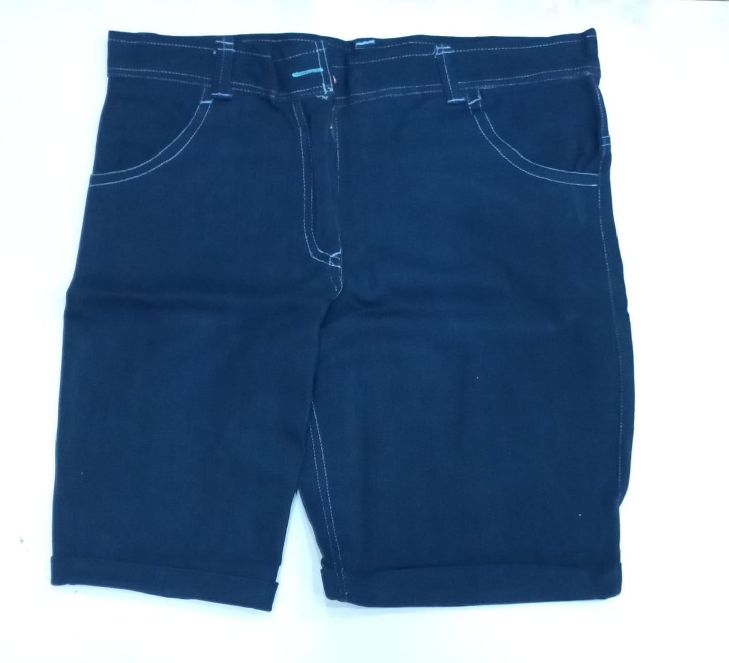 Navy Blue Knee Length Short