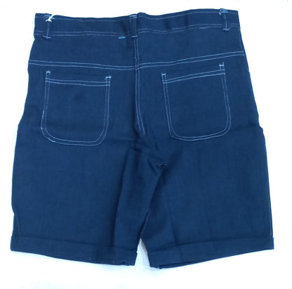 Navy Blue Knee Length Short