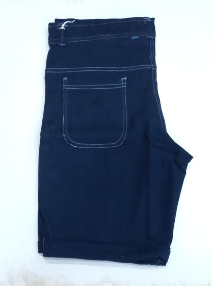 Navy Blue Knee Length Short