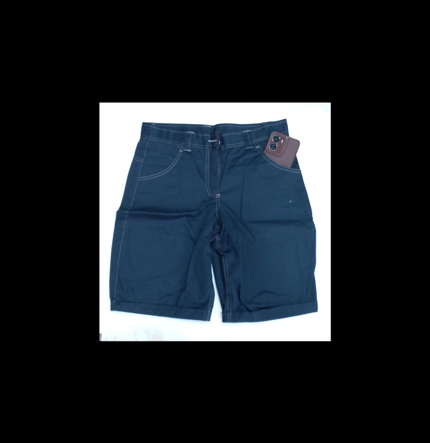 Dark Navy Knee Length Short