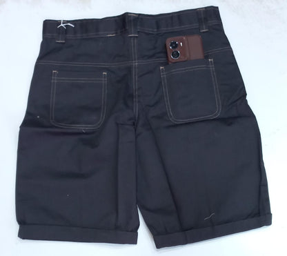Black Knee Length Short