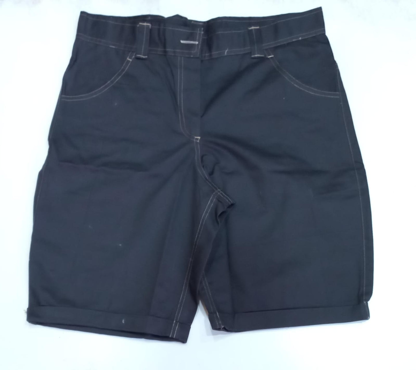 Black Knee Length Short