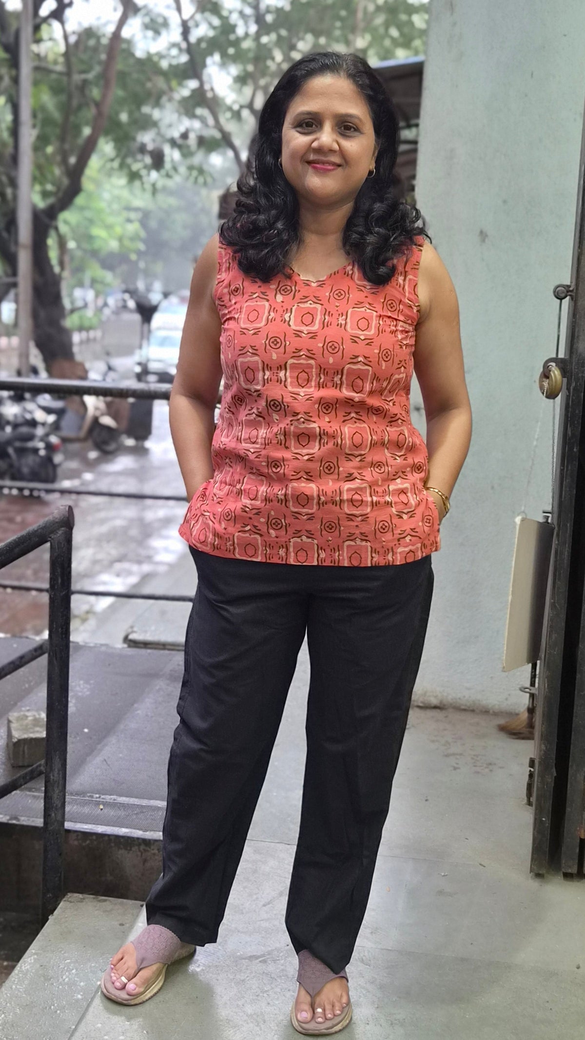 Black Khadi Cotton Pant