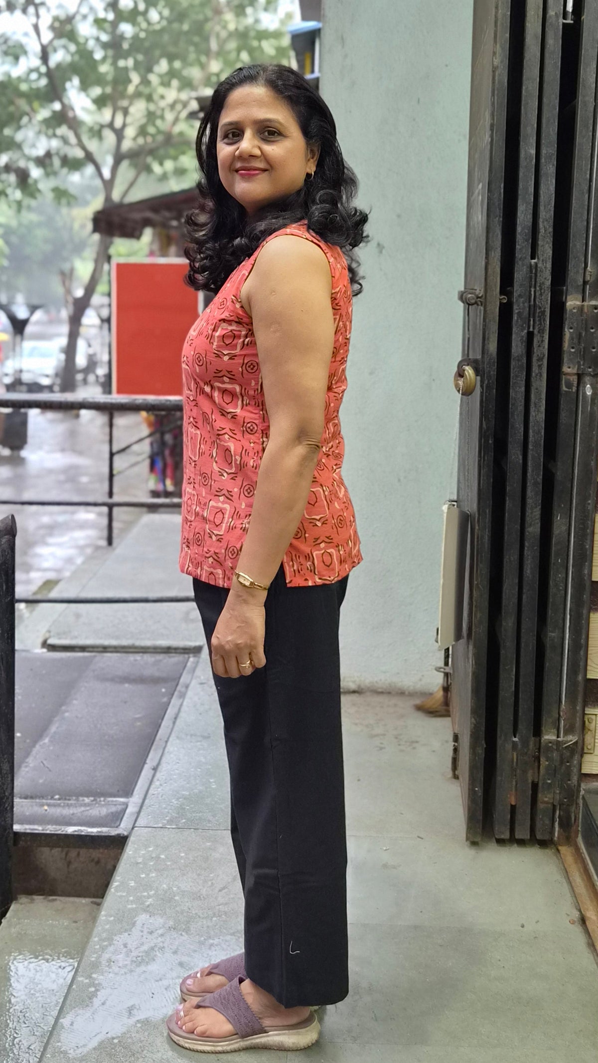 Black Khadi Cotton Palazzo