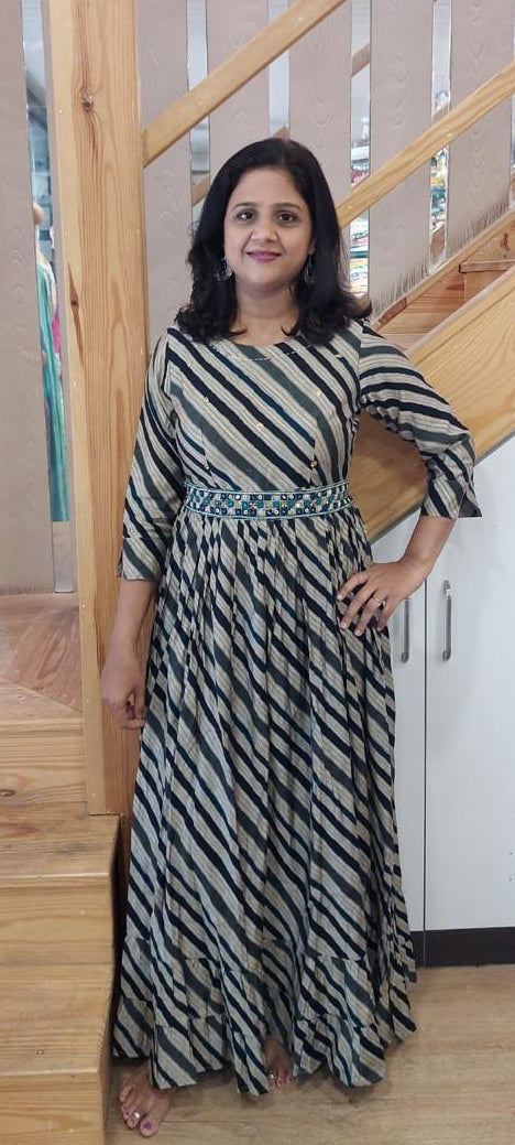 Clay Muslin Long One Piece