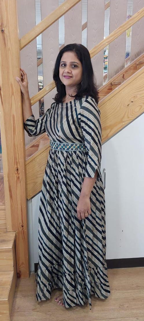 Clay Muslin Long One Piece