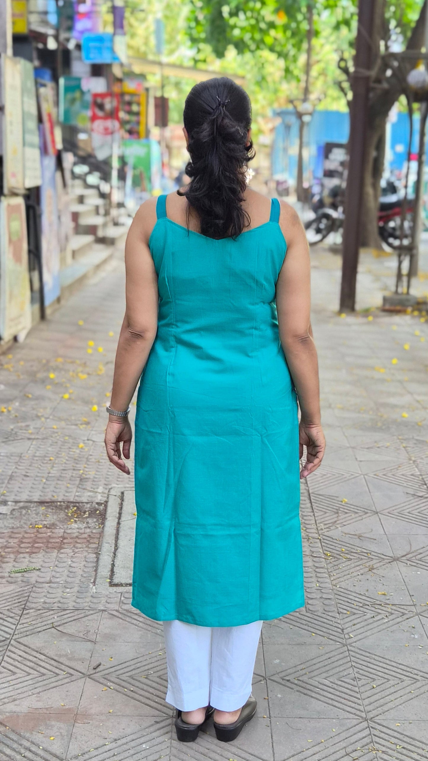 Rama Green Sambalpuri Pure Handloom Spaghetti Kurta