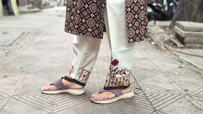 Black Ajrakh Handblock Printed Full Suit With Dupatta