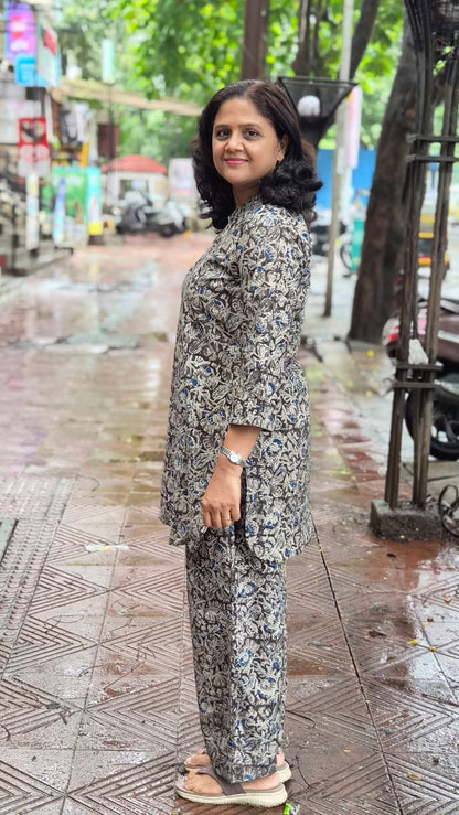 Black Kalamkari Co ord Set