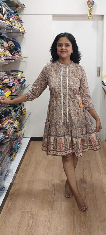Chikoo Knee Length One Piece