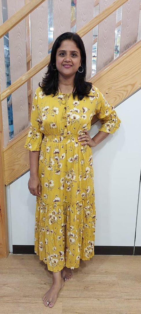 Mustard Yellow Long One Piece