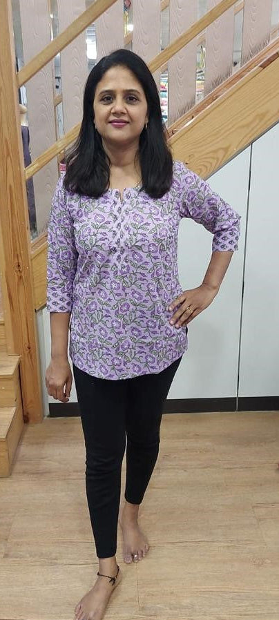 Purpie Pure Cotton Printed Short Top