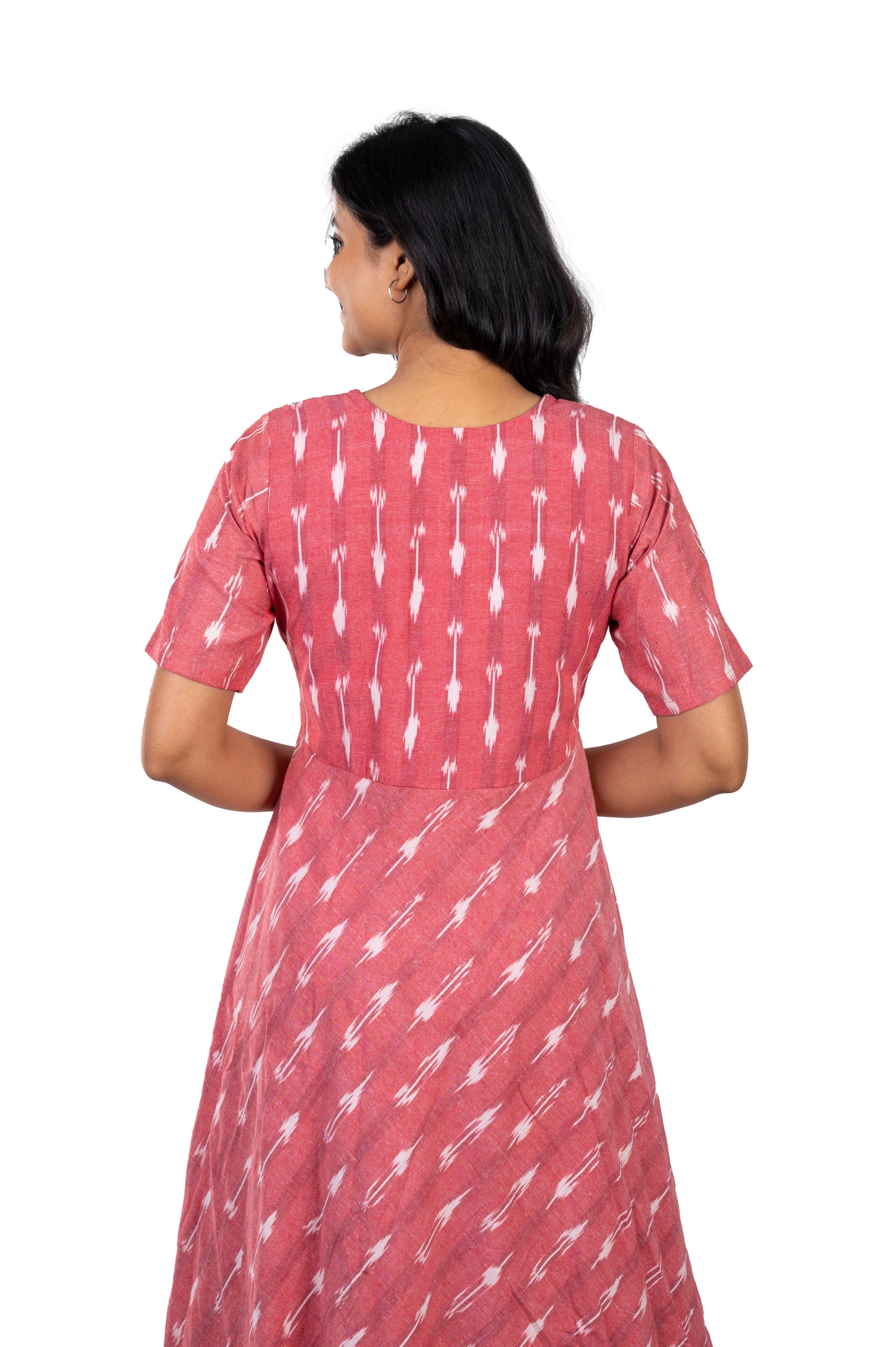 Onion Pink Long Ikkat One Piece