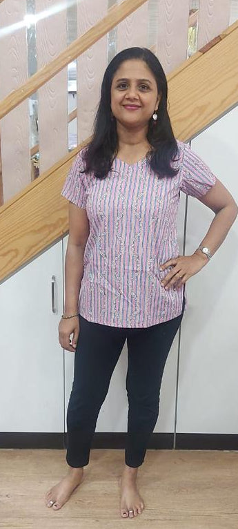 Pink Pure Cotton Short Top
