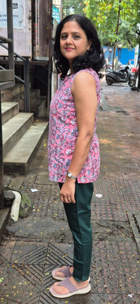 Pink Hakoba Cotton Short Top