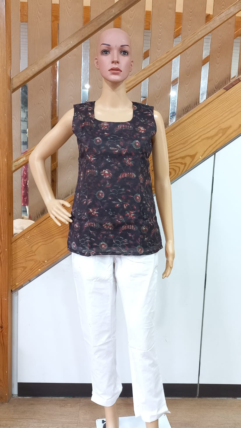 Chanderi Cotton Short Top