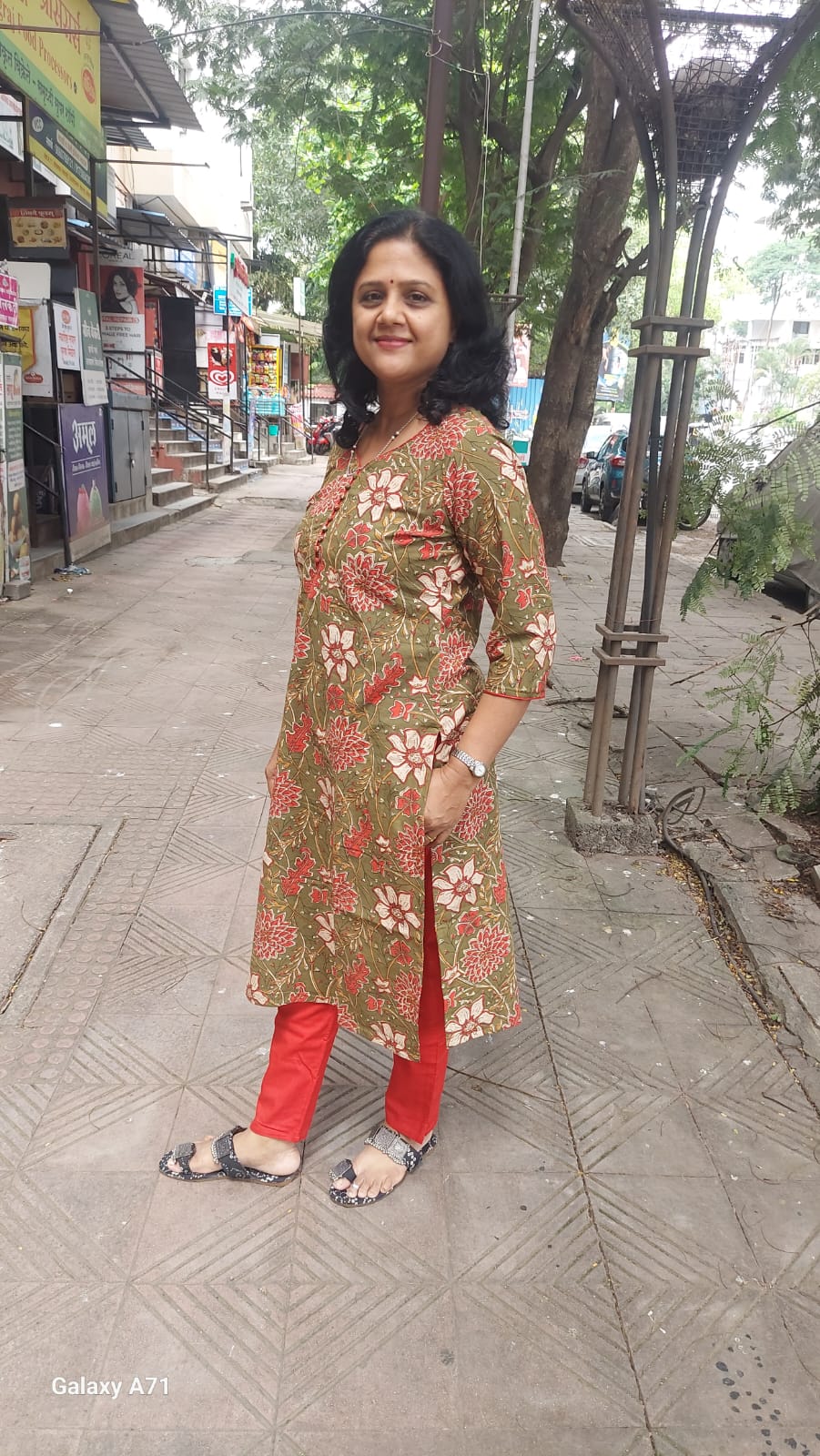 Mehendi Green Bagru Kalamkari Pure Cotton Kurta