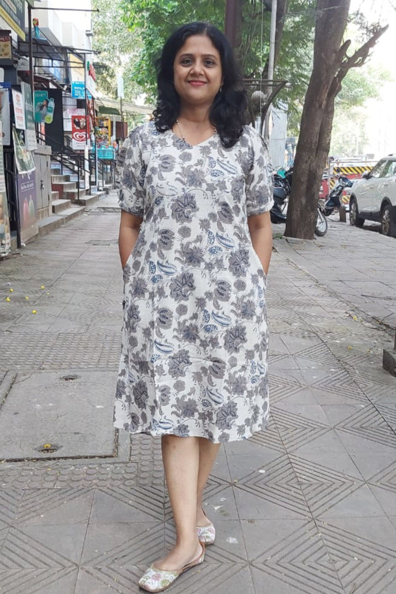 Jahota handblock printed Clay One Piece