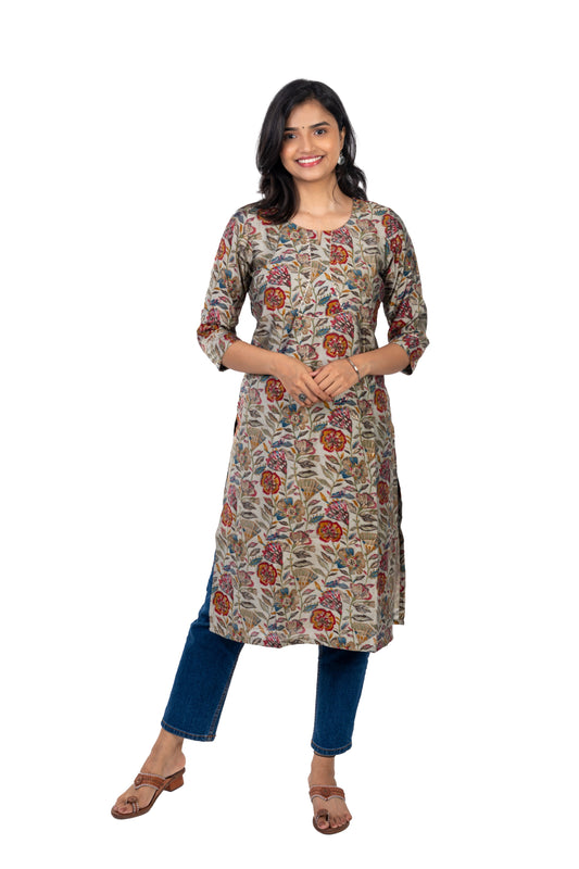 Clay Chanderi Foil Kurta