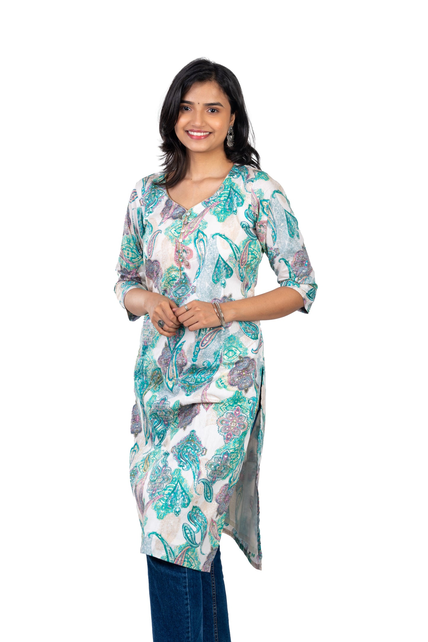 Green Premium Pure cotton Kurta