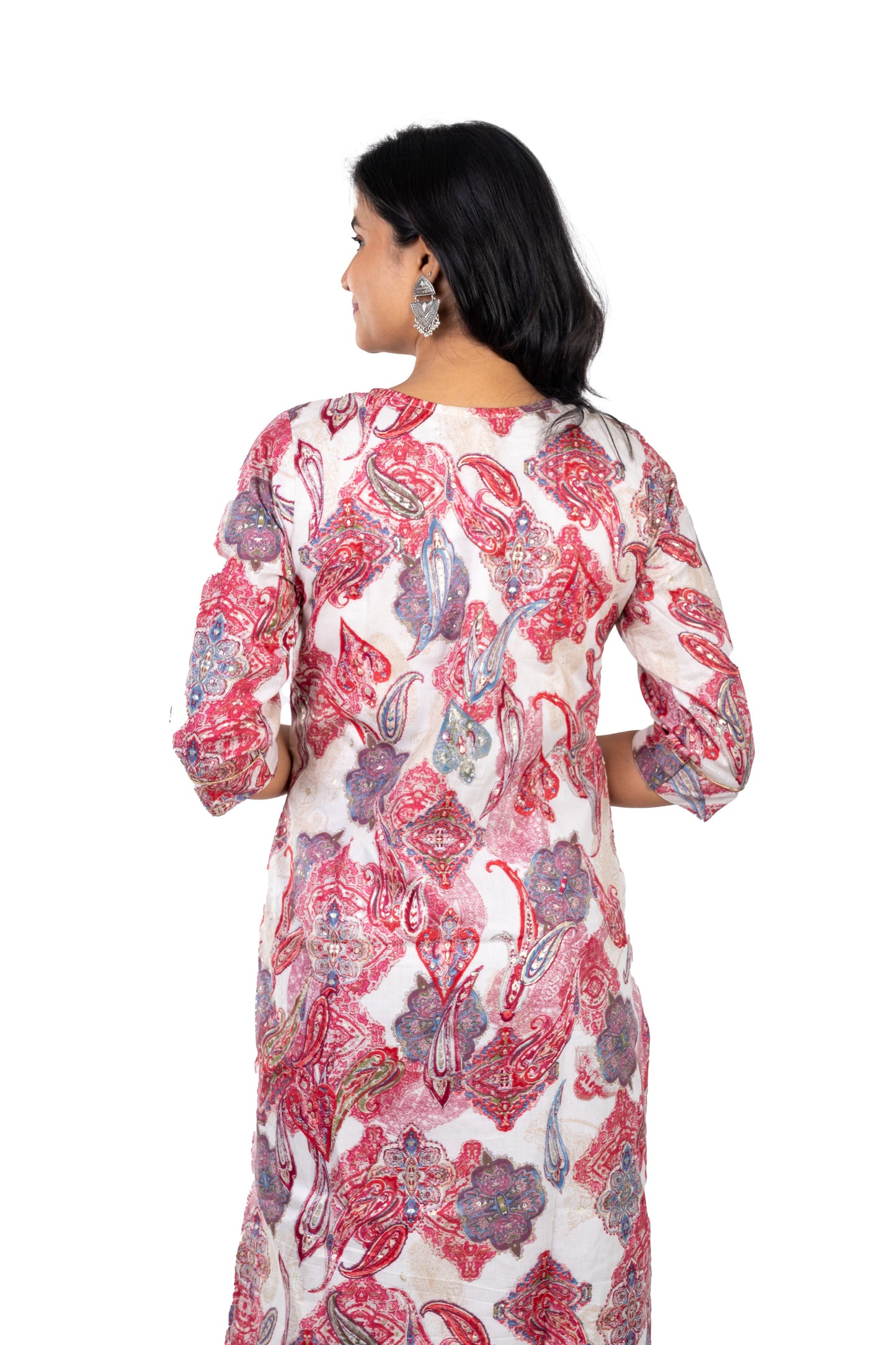 Red Premium Pure cotton Kurta