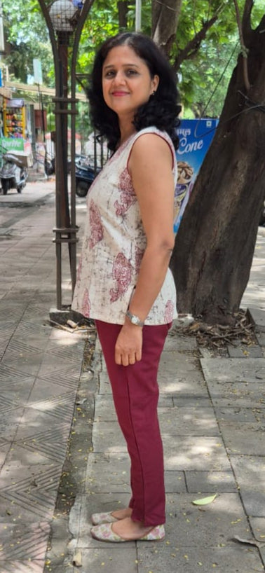Maroon Cotton Cracks Dabu Short Top