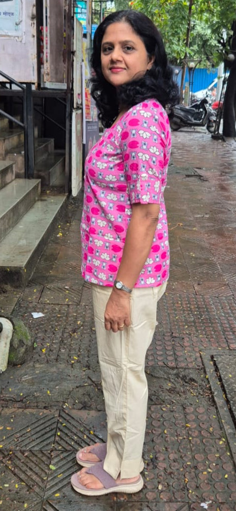 Pink Pure Cotton Short Top