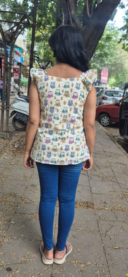 Off White animal print Short top