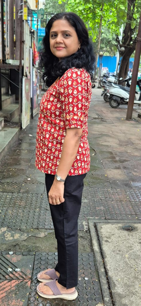 Red Pure Cotton Short Top