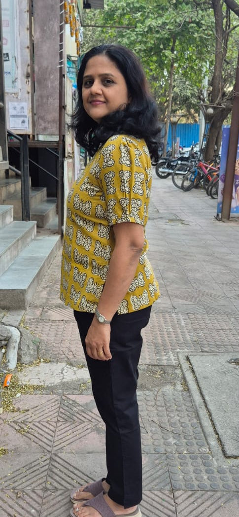 Mustard Yellow Pure Cotton Short Top