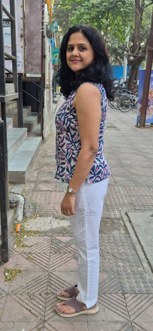 Onion Pink  Cotton Slub Short Top