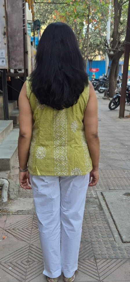 Olive Green Hakoba Cotton Shirt