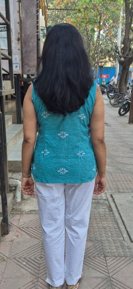 Sea Green Hakoba Cotton Shirt