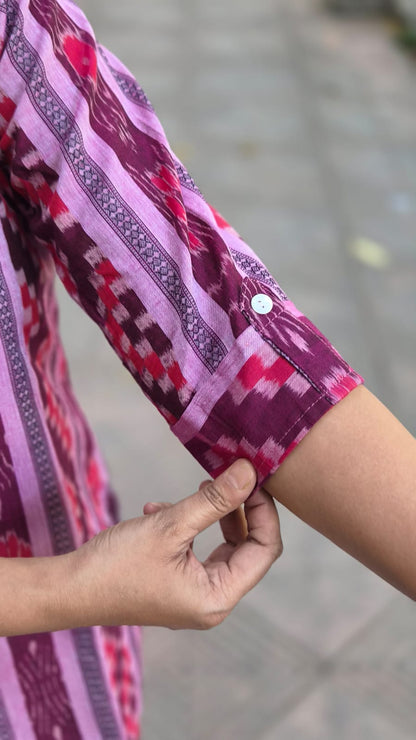 Wine Sambalpuri Short Top