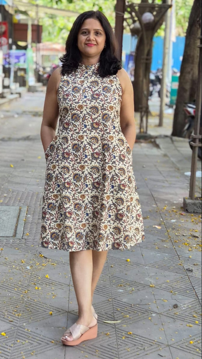 Beige Flex Cotton One Piece
