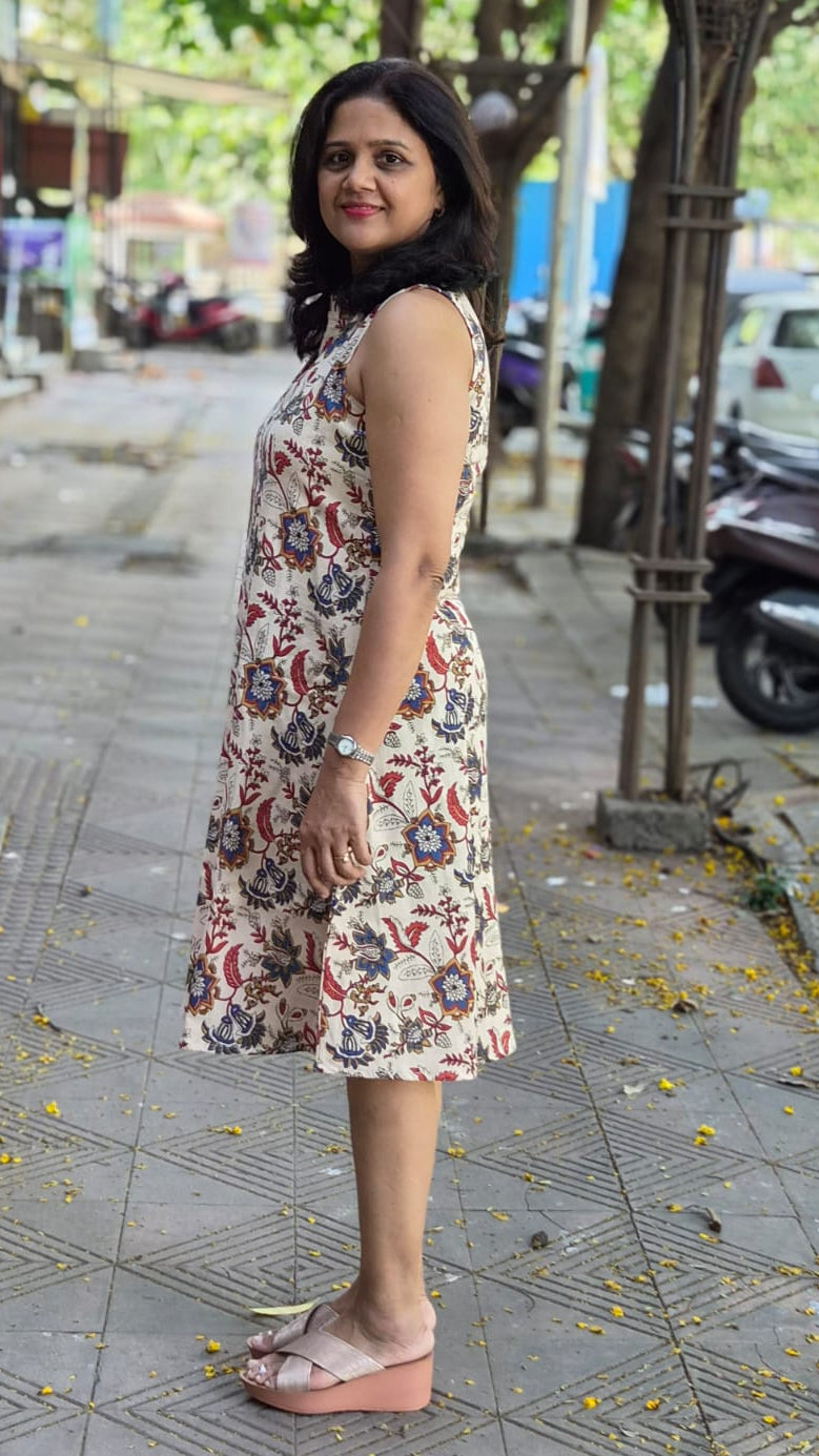 Beige Flex Cotton One Piece